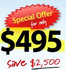 Get the world's best website incorporating world class design & world class technology for only $995. Save $2000